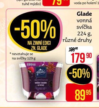 Glade vonná svíčka 224 g, různé druhy