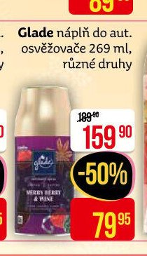 Glade náplň do aut. osvěžovače 269 ml, různé druhy