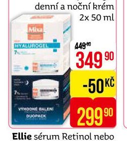 Mixa Hyalurogel denní a noční krém 2x 50 ml