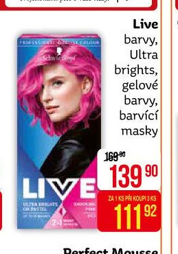 Live barvy, Ultra brights, gelové barvy, barvící masky