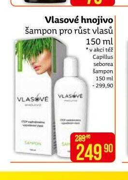 Vlasové hnojivo šampon pro růst vlasů 150 ml