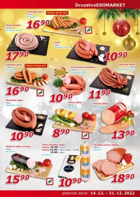 akční leták ESO MARKET 14.12.2022-31.12.2022