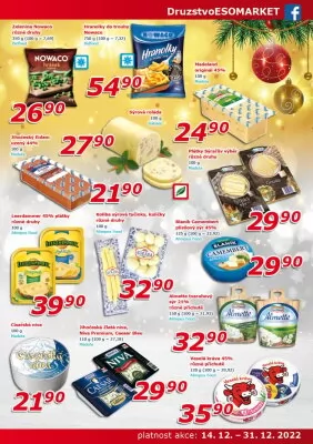 akční leták ESO MARKET 14.12.2022-31.12.2022