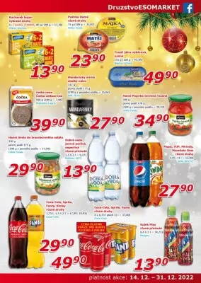 akční leták ESO MARKET 14.12.2022-31.12.2022