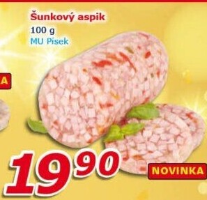 Aspik šunkový Maso uzeniny Písek