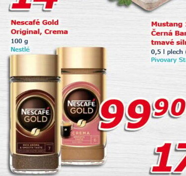 Instantní kávy Nescafé Gold