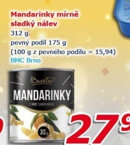 Kompot mandarinky Bassta