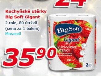 Kuchyňské utěrky 2vrstvé Gigant Big Soft
