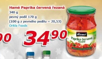 Paprika červená Hamé
