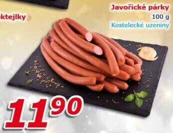 Párky javořické Kostelecké uzeniny