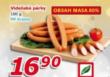 Párky vídeňské Krásno