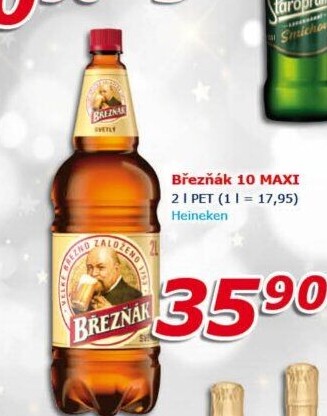 Pivo světlé výčepní 10° Březňák