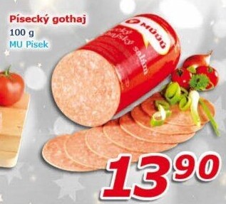 Salám Gothaj Maso uzeniny Písek