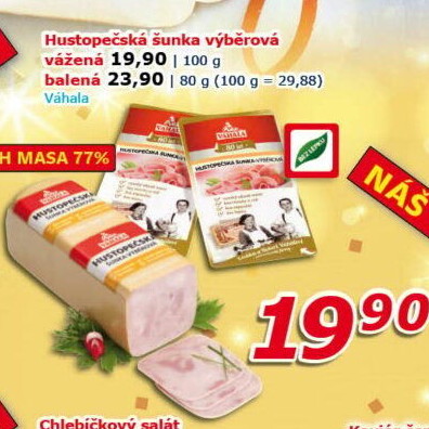Šunka hustopečská výběrová Váhala