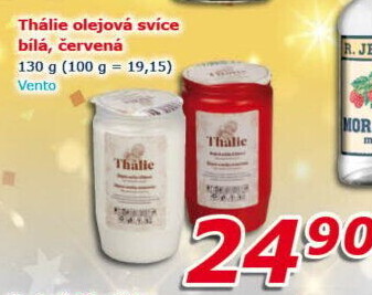 Svíčky hřbitovní olejové Vento