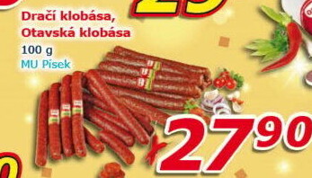 Dračí klobása Maso uzeniny Písek