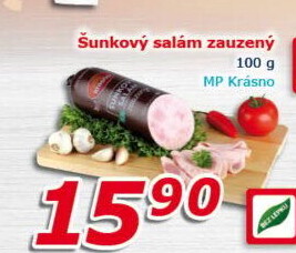 Salám šunkový zauzený Krásno
