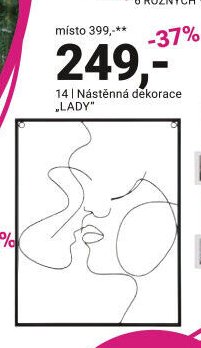 Nástěnná dekorace „LADY“