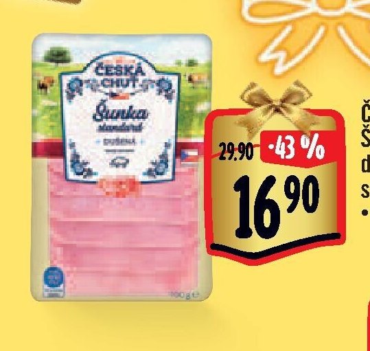 Česká chuť šunka dušená standard 100 g