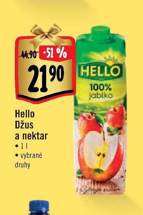 Hello Džus a nektar 1 l