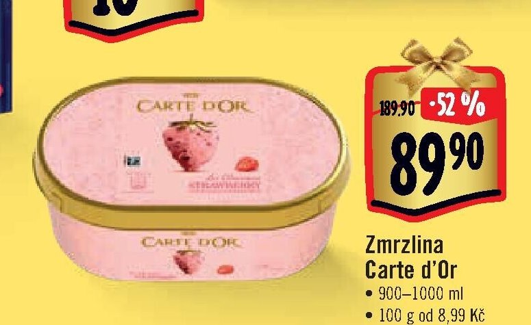 Zmrzlina Carte d'Or 900-1000 ml