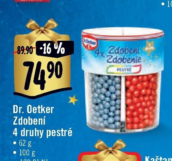 Dr. Oetker Zdobení 4 druhy pestré