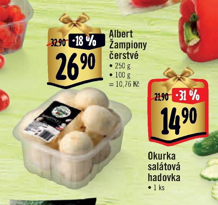 Albert Žampiony čerstvé