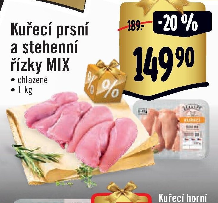Kuřecí prsní a stehenní řízky MIX