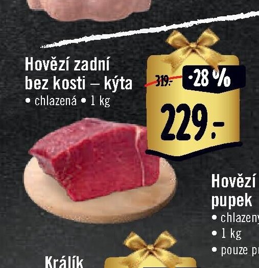 Hovězí zadní bez kosti – kýta