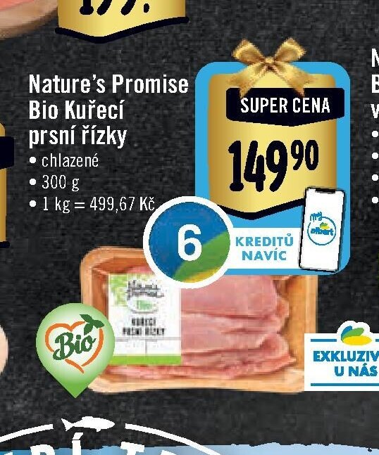 Nature's Promise Bio Kuřecí prsní řízky