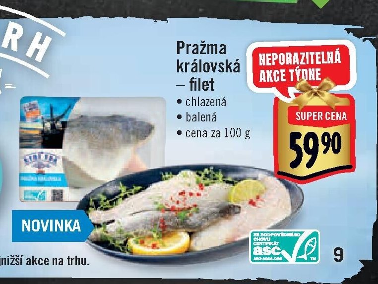 Pražma královská – filet