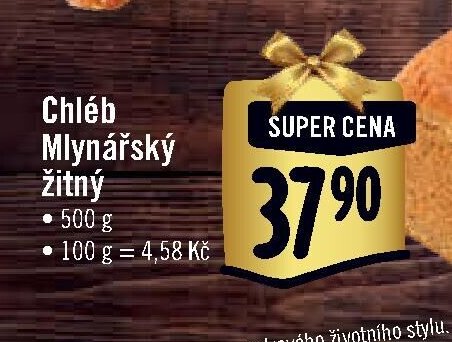 Chléb Mlynářský žitný