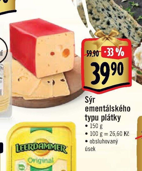 Sýr ementálského typu plátky