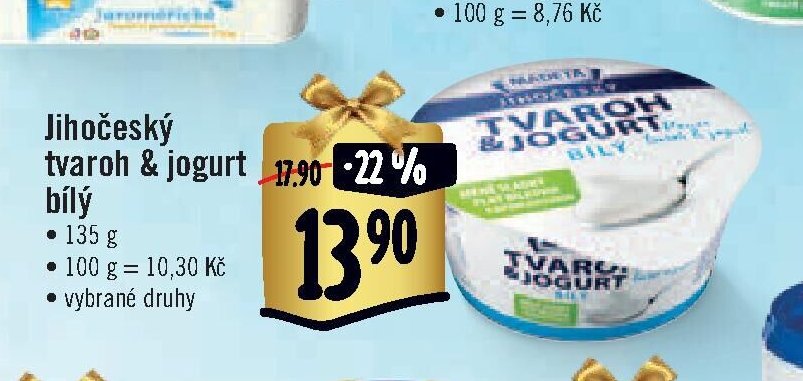 Jihočeský tvaroh & jogurt bílý