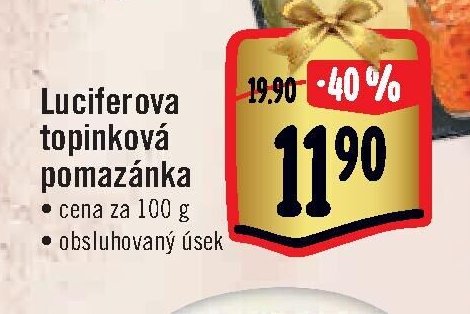 Luciferova topinková pomazánka