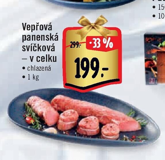 Vepřová panenská svíčková v celku