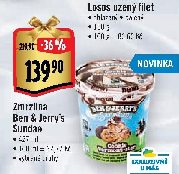 Zmrzlina Ben & Jerry’s Sundae
