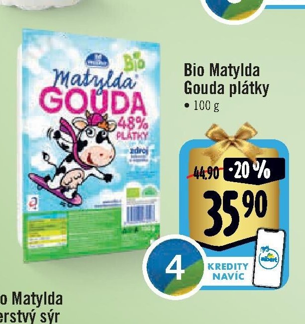 Bio Matylda Gouda plátky