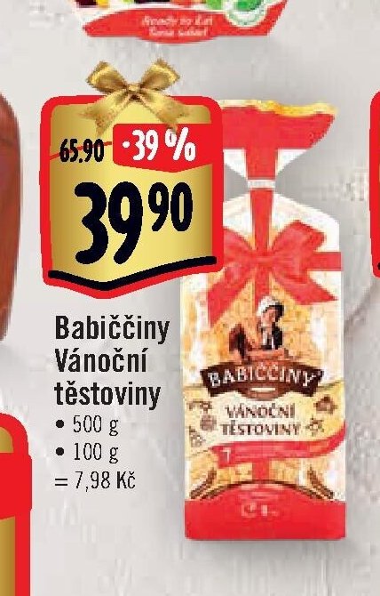Babiččiny Vánoční těstoviny
