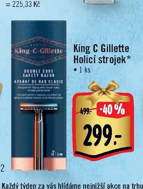 King C Gillette Holicí strojek