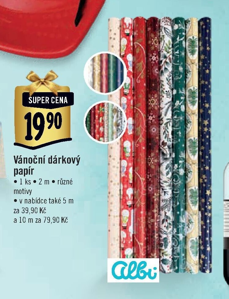 Vánoční dárkový papír