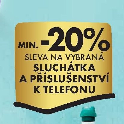 Sleva na vybraná sluchátka a příslušenství k telefonu