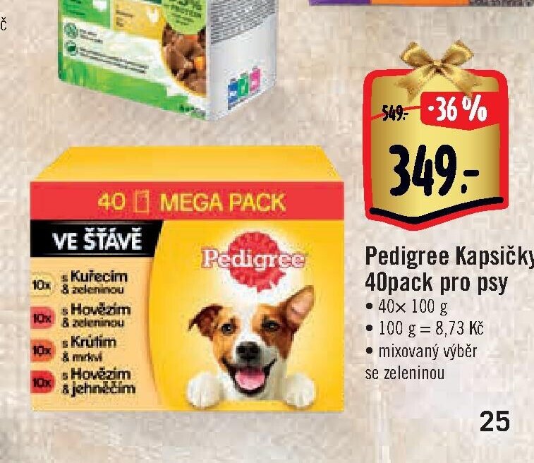 Pedigree Kapsičky 40pack pro psy