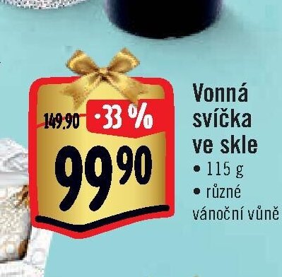 Vonná svíčka ve skle