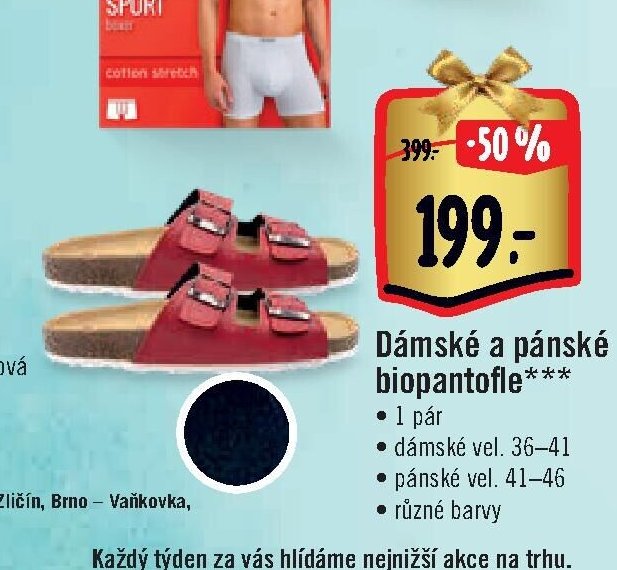 Dámské a pánské biopantofle***