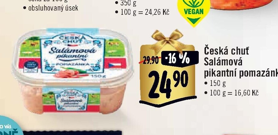 Česká chuť Salámová pikantní pomazánka