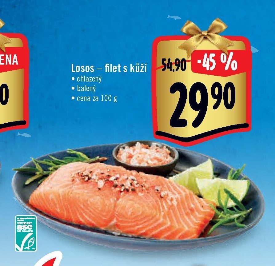 Losos – filet s kůží