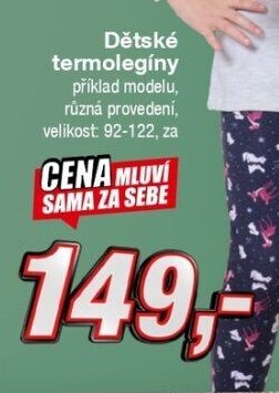 Dětské termolegíny