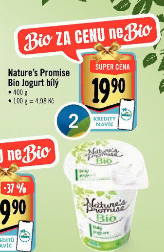 Bílý jogurt Bio Nature'
