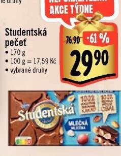 Čokoláda Studentská pečeť Orion